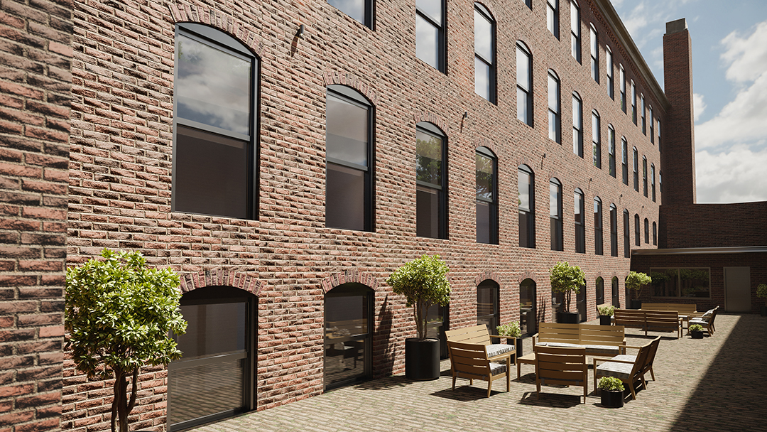 Exterior of Westmoreland Lofts in Port Richmond neighborhood of Philadelphia